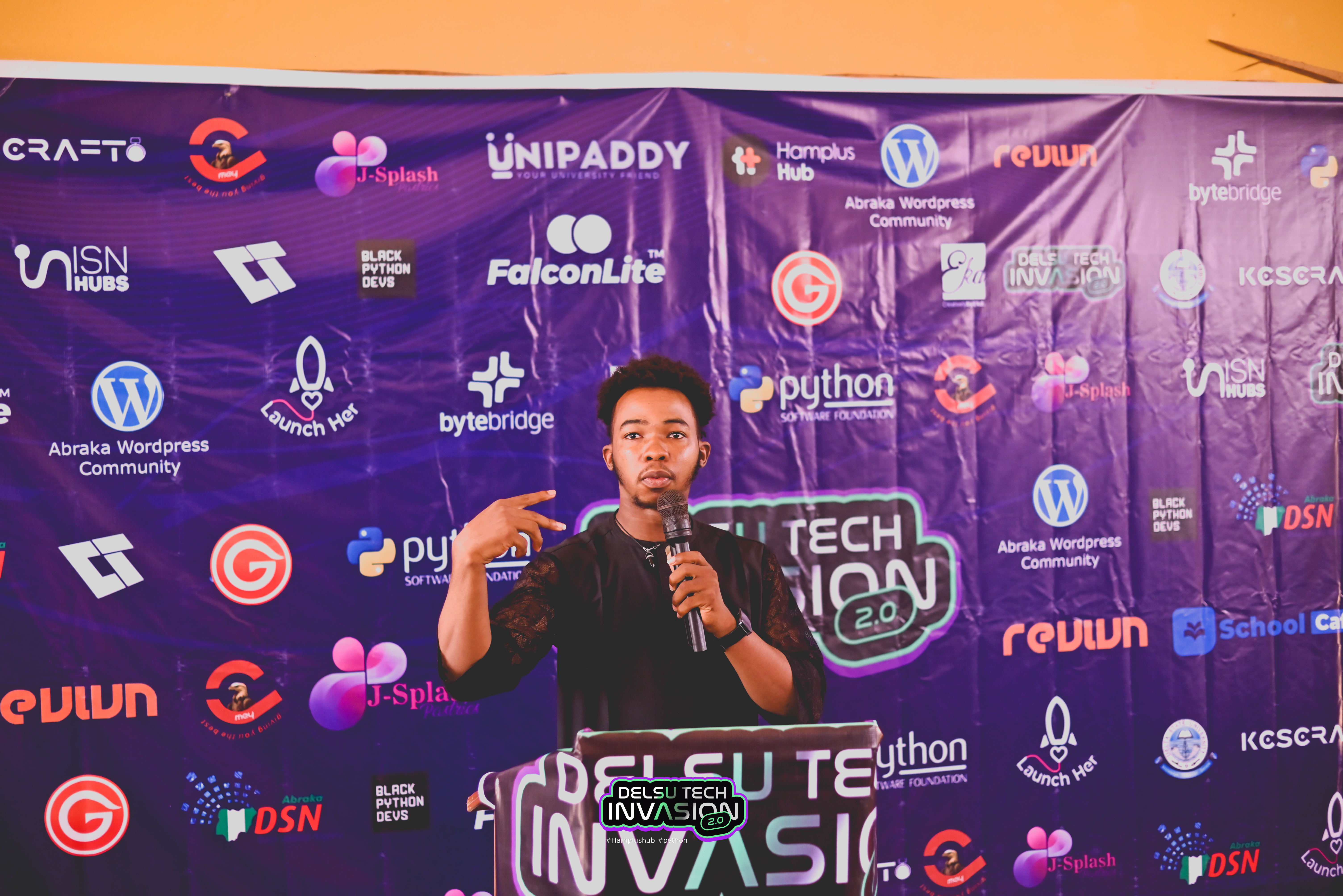 Mr Jeremiah, CEO - Falconlite; delivering his keynote address