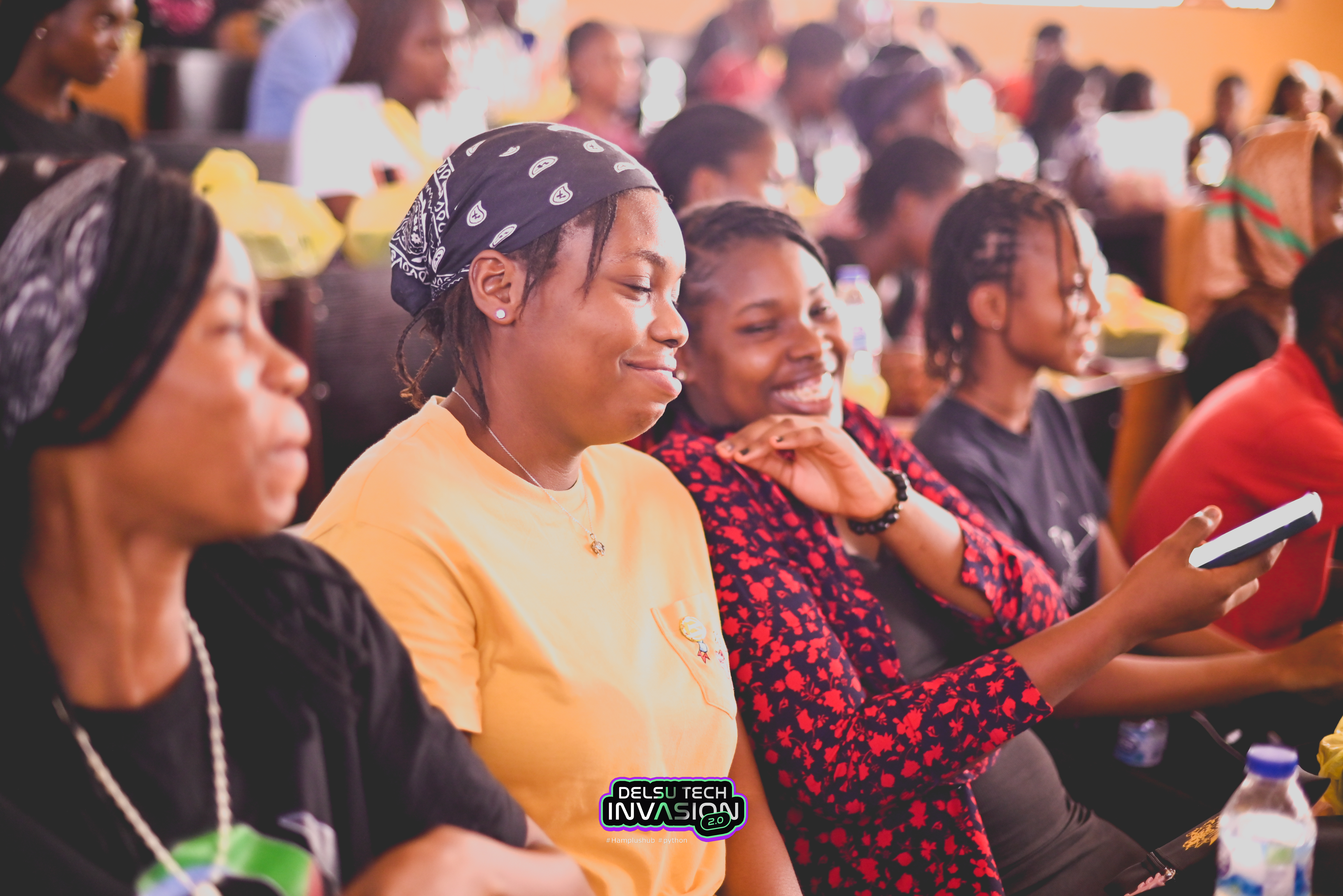 Participants during DTI 2.0 being motivated