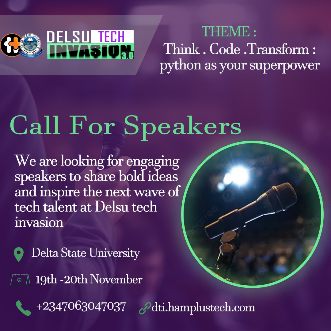 DTI 3.0 - Call for Speakers