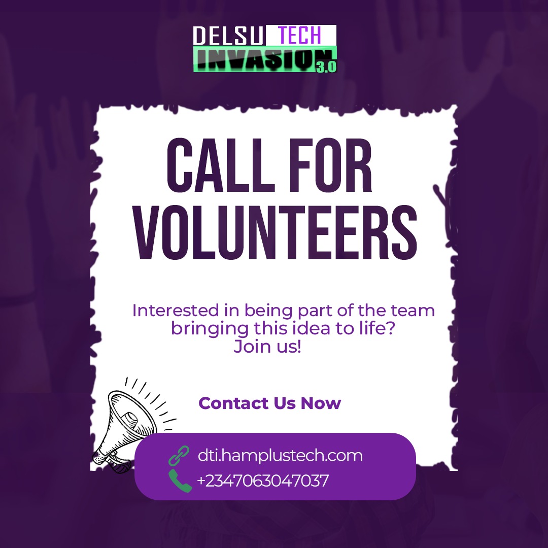 DTI 3.0 call for Volunteers